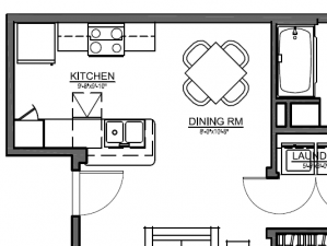 Boulder Pointe 3 Bedroom floor plan, 1,123 square